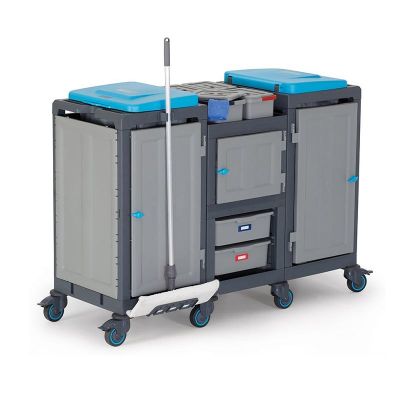 Fantom Procart 3364 Çekmeceli Temizlik Arabası, Temizlik ve Çöp Bölmeli - 3