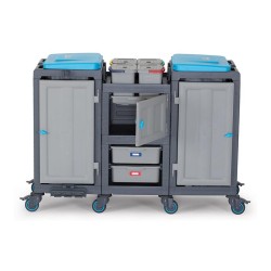 Fantom Procart 3364 Тележка для уборки с ящиками, отсеком для уборки и мусора - Fantom