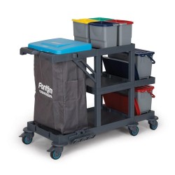 Fantom Procart 337 Тележка для уборки с набором ведер, отсек для мусора - 2