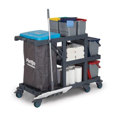 Fantom Procart 337 Kova Takımlı Temizlik Arabası, Çöp Bölmeli - 3