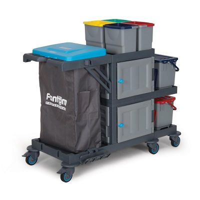 عربة التنظيف Fantom Procart 338 Procart 338 مع طقم دلو وحجرة قمامة - Fantom