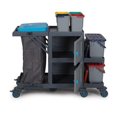 Fantom Procart 338 Тележка для уборки с набором ведер, отсек для мусора - Fantom