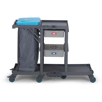 Fantom Procart 340 Drawer Cleaning Trolley with Garbage Compartment - Fantom