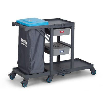 Fantom Procart 340 Тележка для уборки с ящиками и отсеком для мусора - Fantom
