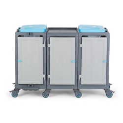 Fantom Procart 354 Cabinet Cleaning Trolley with Garbage Compartment - 1