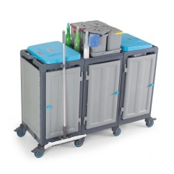 Fantom Procart 354 Cabinet Cleaning Trolley with Garbage Compartment - 3