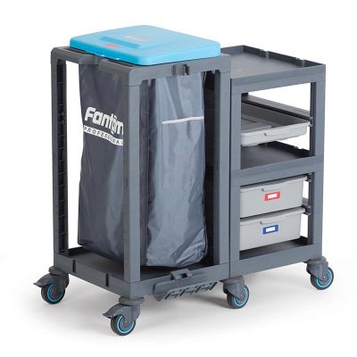 Fantom Procart 360 Çekmeceli Temizlik Arabası, Çöp Bölmeli - 2