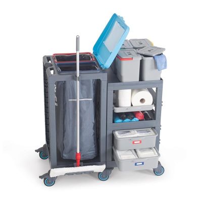 Fantom Procart 360 Drawer Cleaning Trolley with Garbage Compartment - Fantom