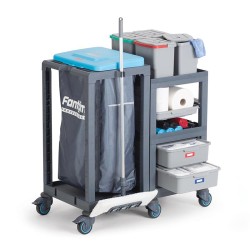 Fantom Procart 360 Drawer Cleaning Trolley with Garbage Compartment - 4