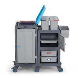 Fantom Procart 361 Drawer Cleaning Bucket Cleaning Trolley with Garbage Compartment - 3