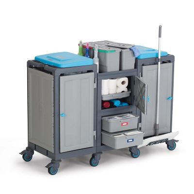 Fantom Procart 362 Çekmeceli Temizlik Kovalı Temizlik Arabası, Çöp Bölmeli - 3