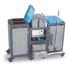 Fantom Procart 362 Drawer Cleaning Bucket Cleaning Trolley with Garbage Compartment - 4