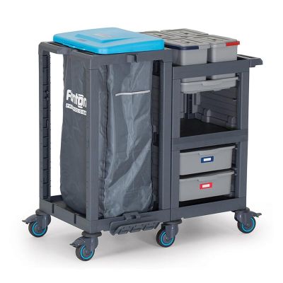 Fantom Procart 3660 Drawer Cleaning Bucket Cleaning Trolley with Garbage Compartment - Fantom