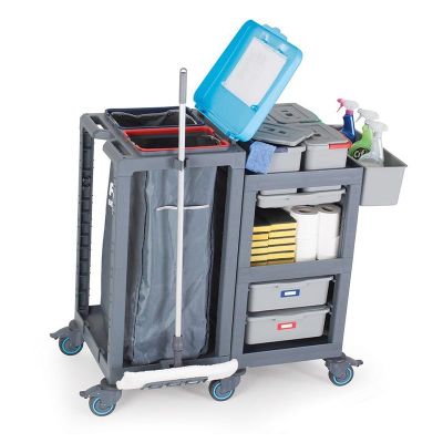 Fantom Procart 3660 Drawer Cleaning Bucket Cleaning Trolley with Garbage Compartment - Fantom