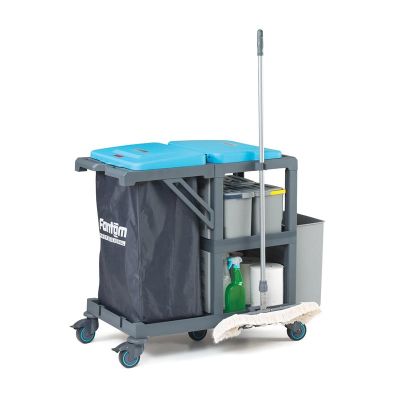 عربة التنظيف Fantom Procart 370 مع دلو التنظيف، حجرة القمامة، مقصورة القمامة - Fantom
