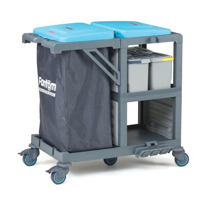 Fantom Procart 370 Temizlik Kovalı Temizlik Arabası, Çöp Bölmeli - 2