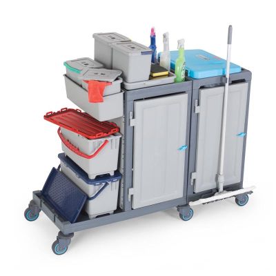 عربة التنظيف Fantom Procart 380 مع طقم خزانة ودلو - Fantom