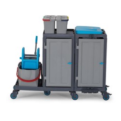 Fantom Procart 381 Cleaning Trolley with Cabinet and Bucket Set - Fantom