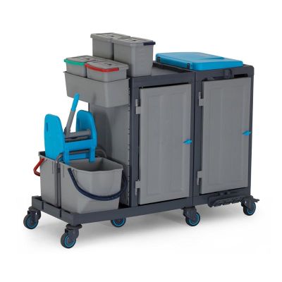 Fantom Procart 382 Тележка для уборки со шкафом и набором ведер - Fantom