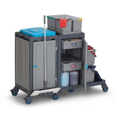 عربة التنظيف Fantom Procart 384 مع أدراج ومجموعات ملحقات - Fantom