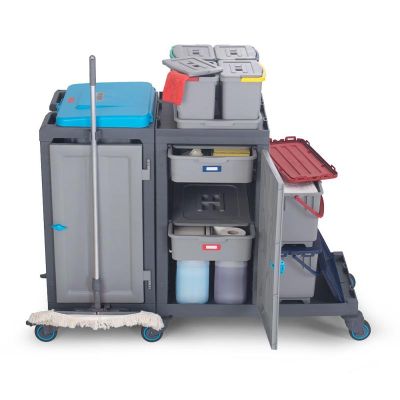 Fantom Procart 384 Cleaning Trolley with Drawers and Accessory Sets - Fantom