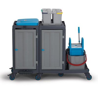 Fantom Procart 385 Cabinet Cleaning Trolley with Press Bucket - Fantom