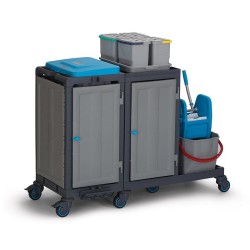 Fantom Procart 385 Cabinet Cleaning Trolley with Press Bucket - 3