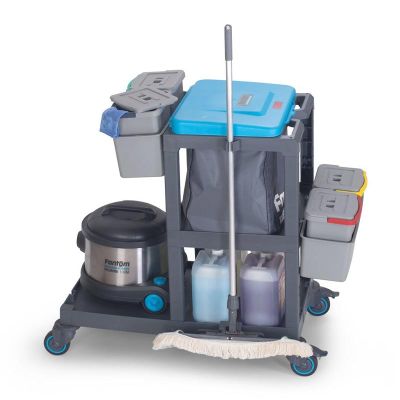 Fantom Procart 390 Cleaning Trolley with Garbage Compartment - Fantom