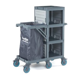 Fantom Procart 400 Floor Trolley with Garbage Compartment - 2