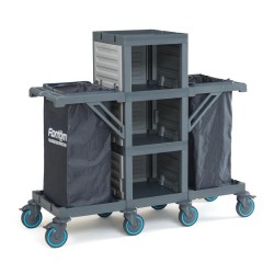 Fantom Procart 401 Floor Trolley with 2 Garbage Compartments - Fantom (1)