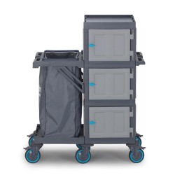 عربة أرضية Fantom Procart 402 مزودة بخزانة، حجرة قمامة - 1