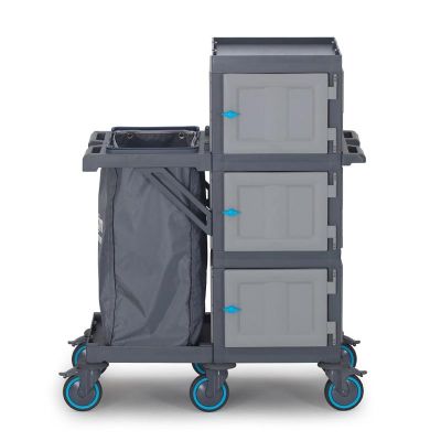 عربة أرضية Fantom Procart 402 مزودة بخزانة، حجرة قمامة - Fantom