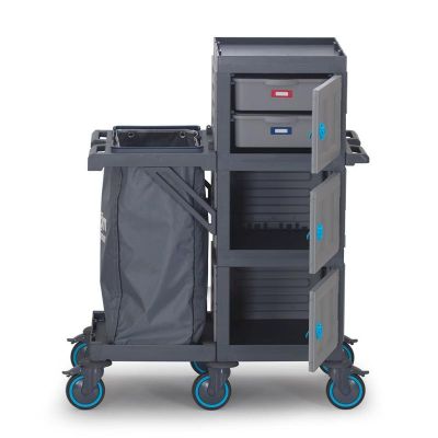 Fantom Procart 403 Floor Trolley with Drawers, Garbage Compartment - Fantom