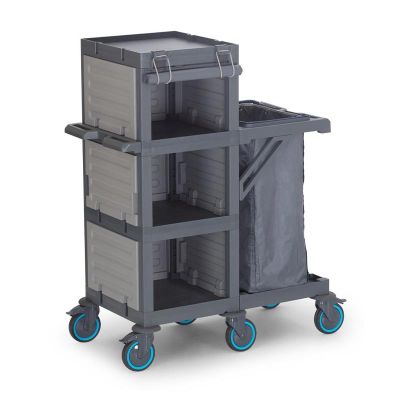 Fantom Напольная тележка Procart 406 из брезента с отсеком для мусора - Fantom