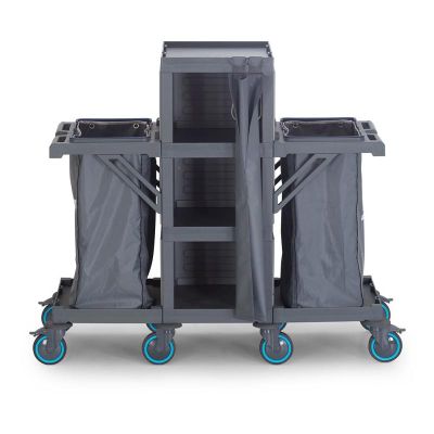 Fantom Procart 407 Tarpaulin Floor Trolley with 2 Garbage Compartments - Fantom