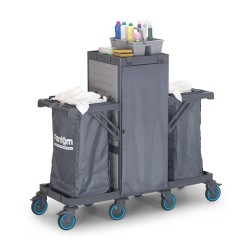 Fantom Procart 407 Брезентовая напольная тележка с 2 отсеками для мусора - 3