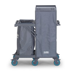 Fantom Procart 408 Tarpaulin Drawer Floor Trolley with Garbage Compartment - 4