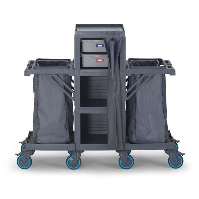 Fantom Фирменная напольная тележка Procart 409 с ящиками и 2 отделениями для мусора - Fantom