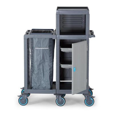 عربة أرضية Fantom Procart 410 مزودة بخزانة، حجرة قمامة - Fantom