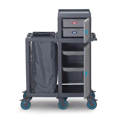 Fantom Procart 413 Floor Trolley with Drawers and Cabinets, Garbage Compartment - Fantom