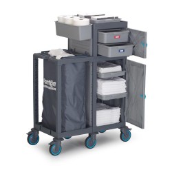 Fantom Procart 413 Floor Trolley with Drawers and Cabinets, Garbage Compartment - 4