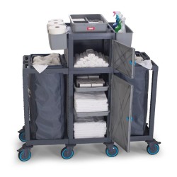 عربة أرضية Fantom Procart 414 مزودة بخزانات، 2 مقصورة قمامة - 4