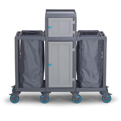Fantom Procart 415 Drawer Floor Trolley with 2 Garbage Compartments - Fantom