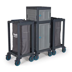 عربة أرضية Fantom Procart 415SP مزودة بأدراج، 2 حجرة قمامة - 3