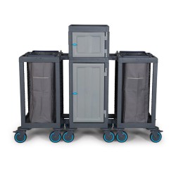 Fantom Procart 415SP Floor Trolley with Drawers, 2 Garbage Compartments - Fantom