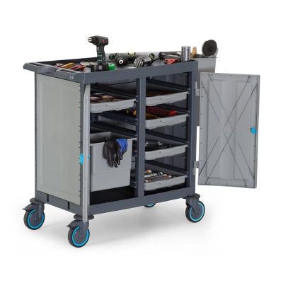 Fantom Procart 423 Dolaplı Kat Arabası, Atık Kovalı - 4