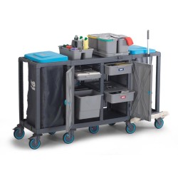 Fantom Procart 425 Напольная тележка с комплектом ведер с ящиками, 2 отсека для мусора - 3