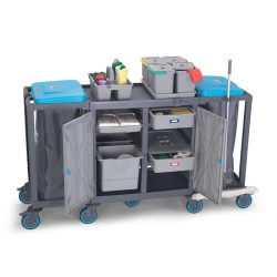 Fantom Procart 425 Напольная тележка с комплектом ведер с ящиками, 2 отсека для мусора - 4