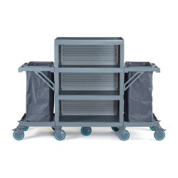 Fantom Procart 430 3-этажная напольная тележка с 2 отсеками для мусора - 1