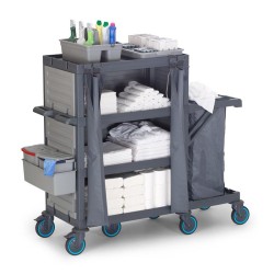 Fantom Procart 432 Tarpaulin Floor Trolley with Garbage Compartment - Fantom (1)